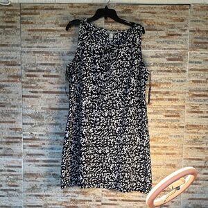 Mango Monochrome Patterned Midi Dress